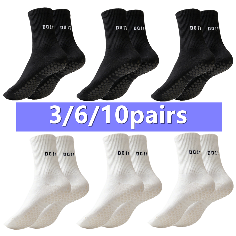 Sports Grip - 3/6/10 Pares de Meias Antiderrapantes para